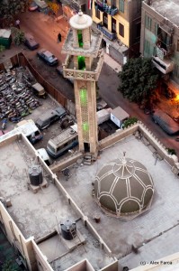 Hotel Isis Cairo privelistea din spatele hotelului, de unde rasunau rugaciunile la orice ora