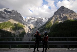 La intrarea pe Stelvio La intrarea pe Stelvio