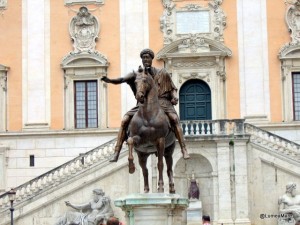 Marcus Aurelius in Piata Capitoliului Marcus Aurelius in Piata Capitoliului