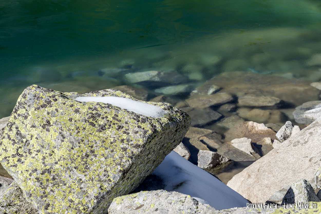 Lacul Ștevia înghețat